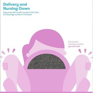 Frida Mom Delivery and Nursing Gown